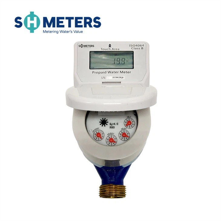 Brass Prepaid Water Meter With Smart Card