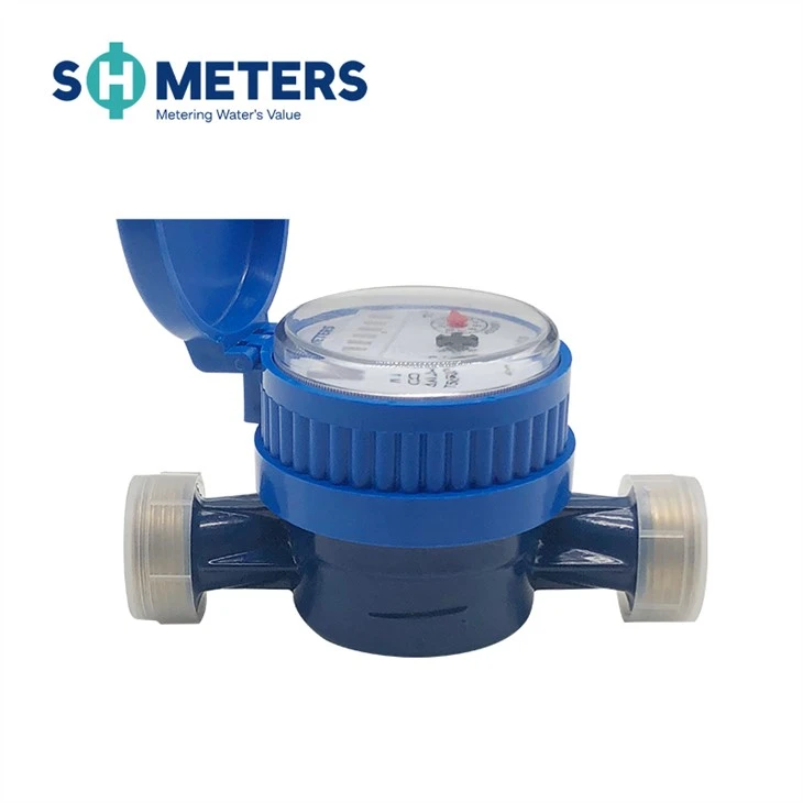 Small Size Screw Type Water Meter Flow Meters Single Jet Water Meter For Housing