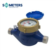 Contor de apă cu jet multiplu Magnet Dn25 Metal Alamă Cadran uscat, Contoare multi-jet de uz casnic